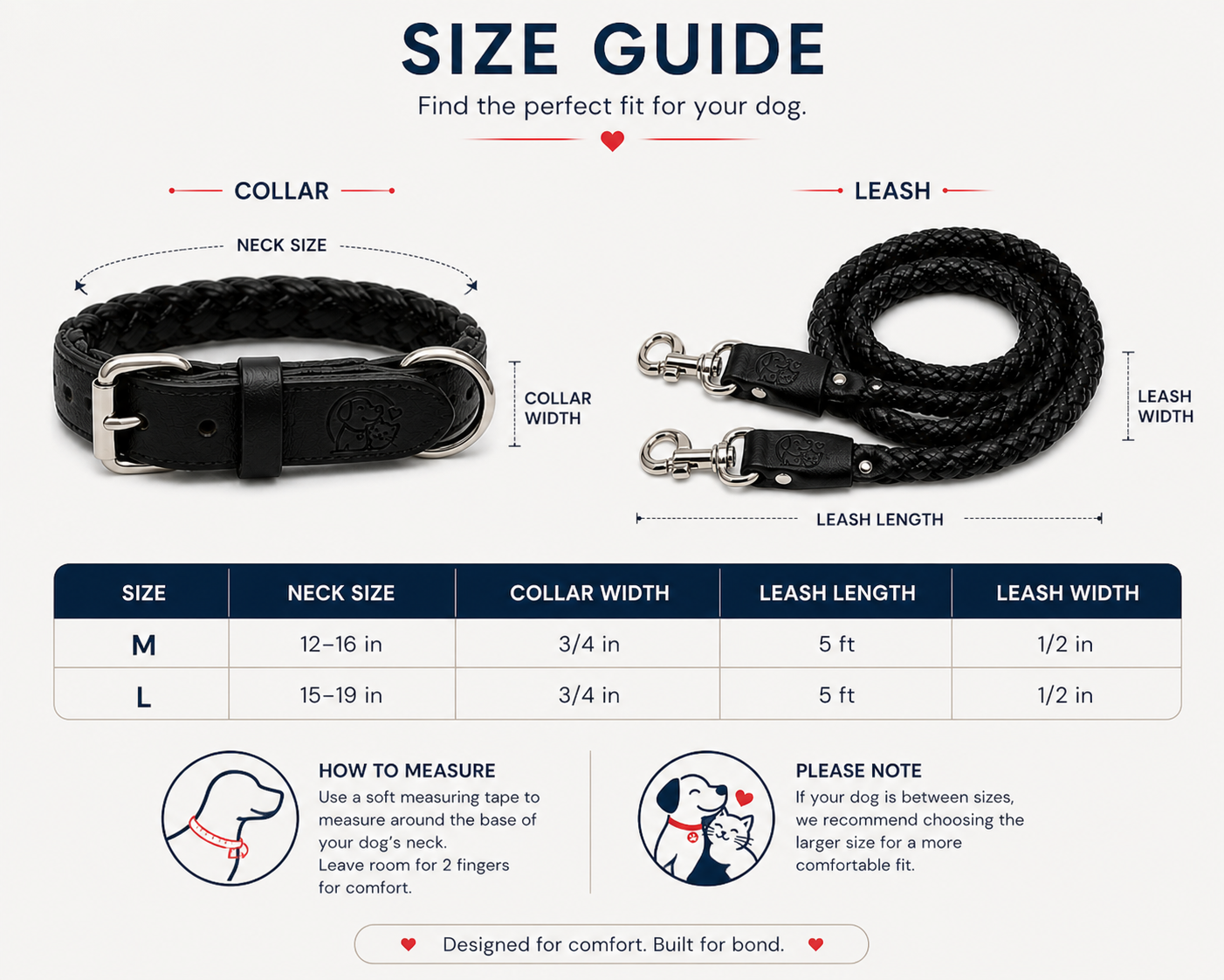 Premium Genuine Leather Dog Collar & Lead Set – Braided Heavy Duty Leash - Image 5
