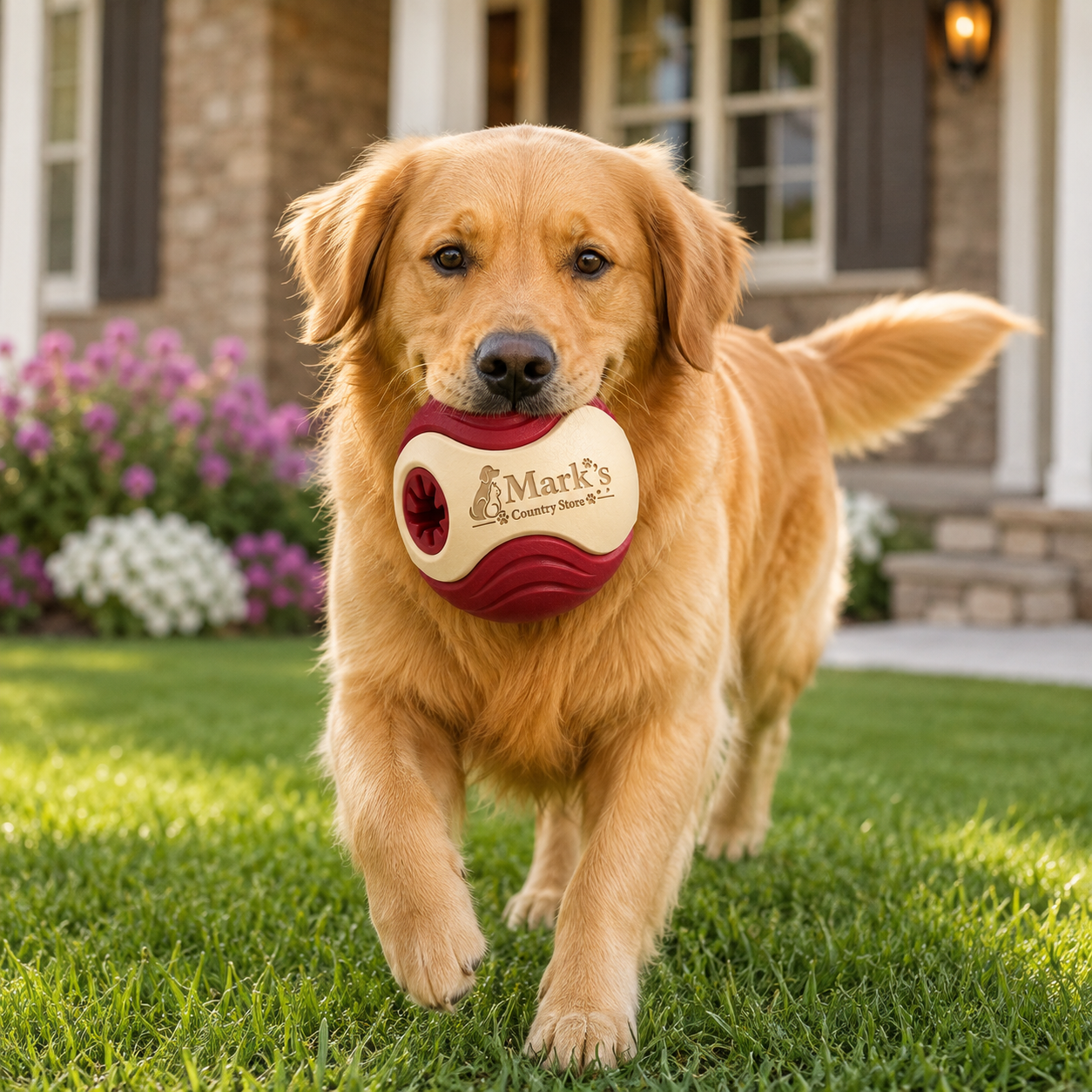 Interactive Treat-Dispensing Dog Ball with Textured Grip and Side Opening - Image 3