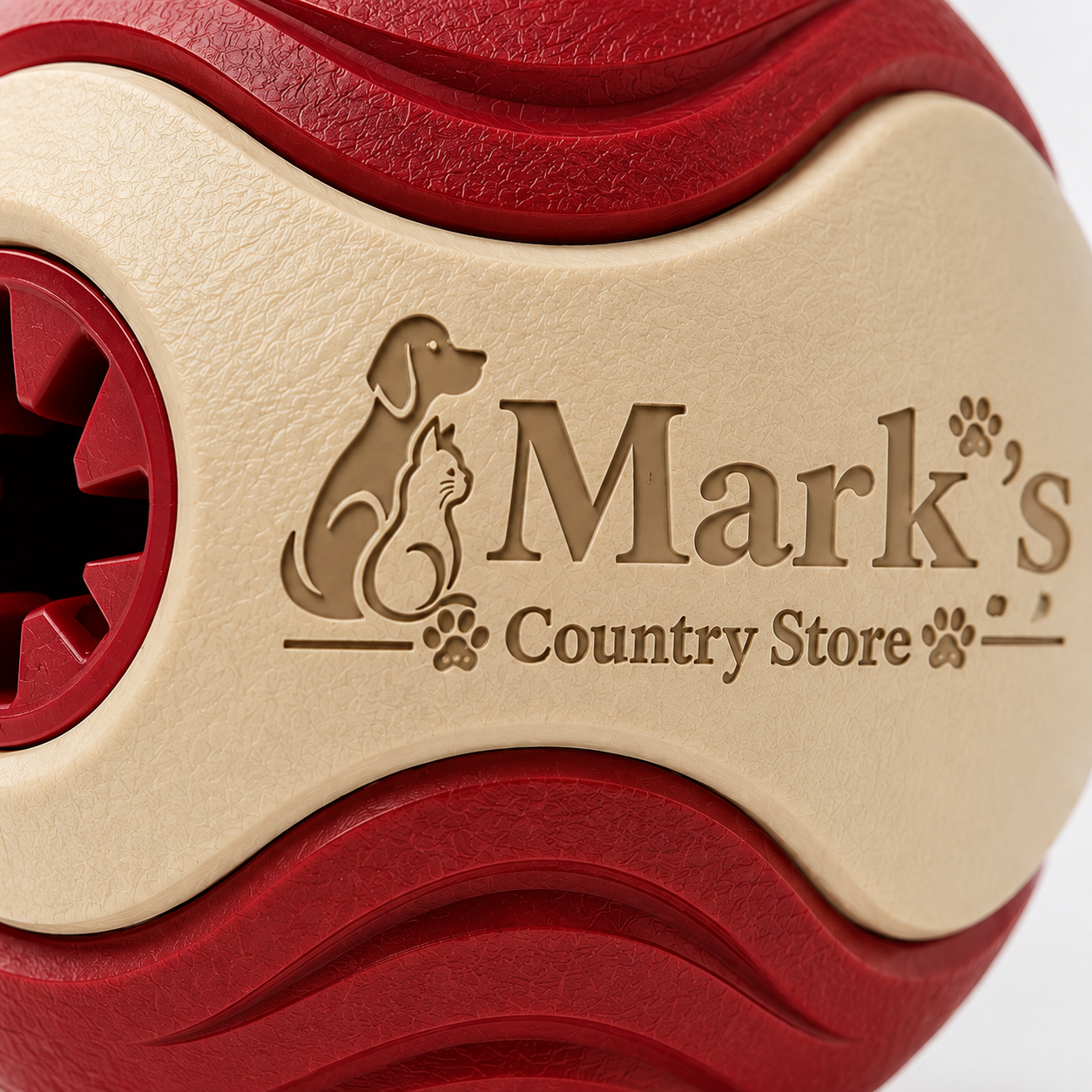 Interactive Treat-Dispensing Dog Ball with Textured Grip and Side Opening - Image 2