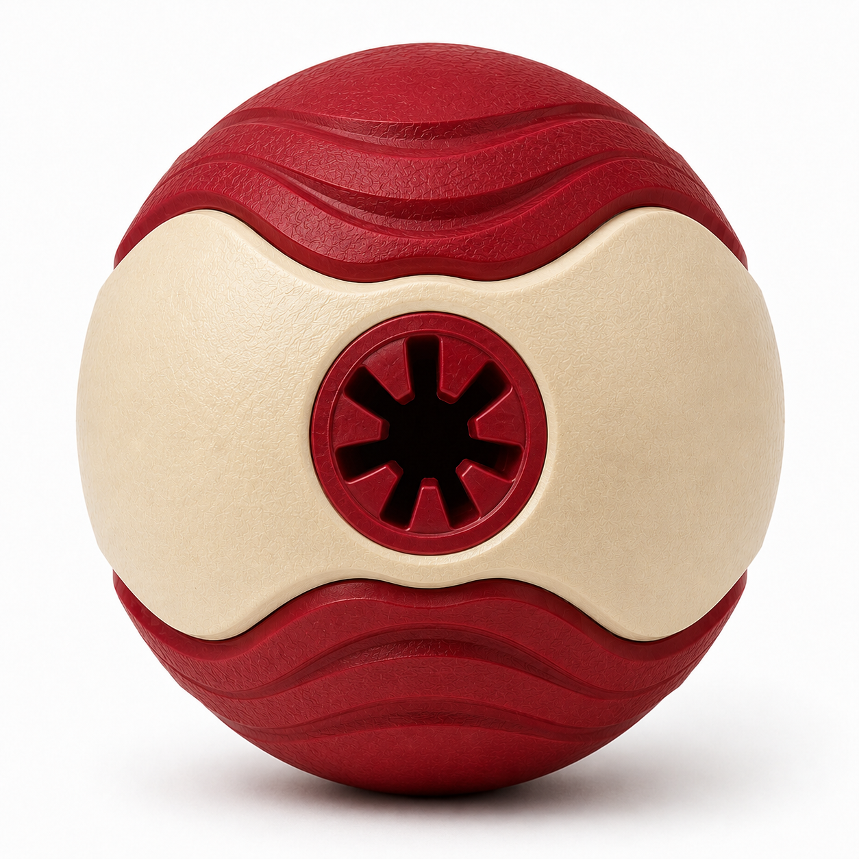 Interactive Treat-Dispensing Dog Ball with Textured Grip and Side Opening - Image 5